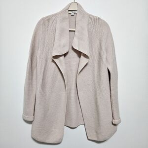 Boden Womens Open Cardigan Sweater Alpaca Wool Knit Minimalist Cozy Pink S